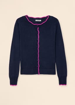 PAULA CARDIGAN - NAVY