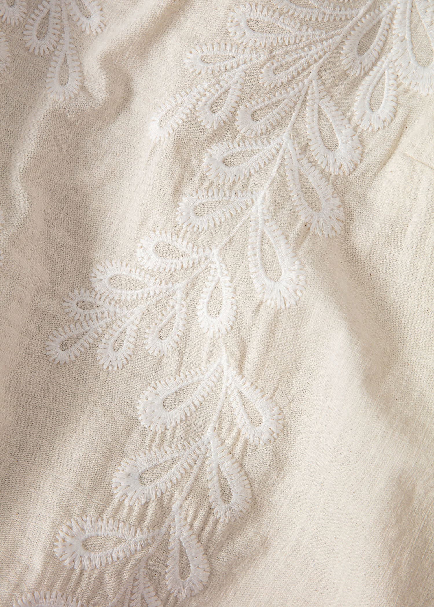 OPHELIA Kirjailtu pusero - Beige 2 - Indiska