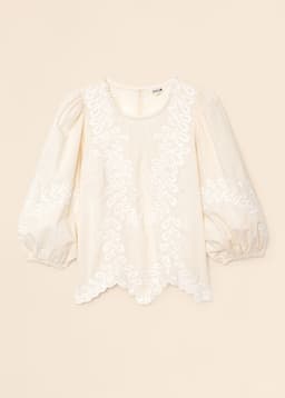 OPHELIA BLOUSE  - BEIGE