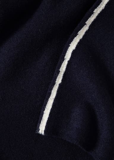 OTTILIA Mörkblå lång stickad kjol - Blå 6 - Indiska