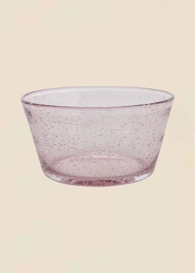 ANVI Glassbolle med bobler - Rosa 1 - Indiska