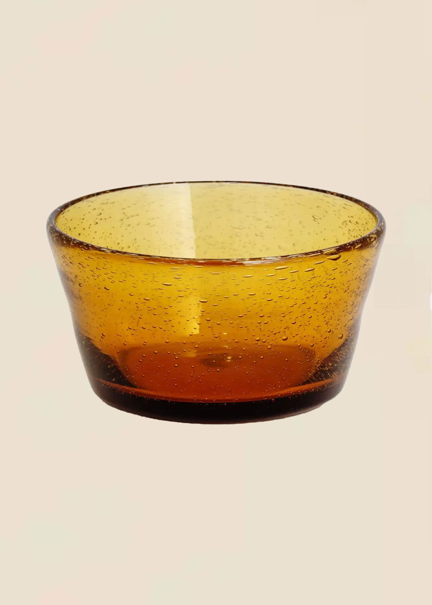 ANVI Glassbolle med bobler - Brun 1 - Indiska