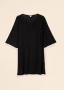 Emilia Crepe Tunic - Black