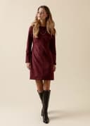 ALINA DRESS - BURGUNDY
