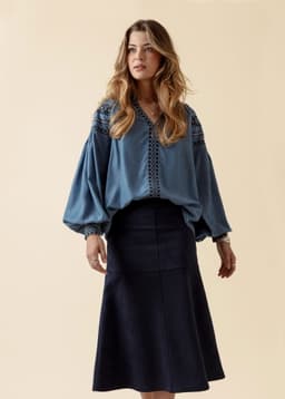 ALINA SKIRT - NAVY