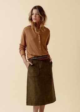 ALVA CARDIGAN - BROWN