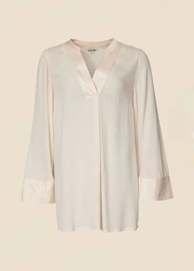 HIBO Satiininen tunika - Beige 1 - Indiska