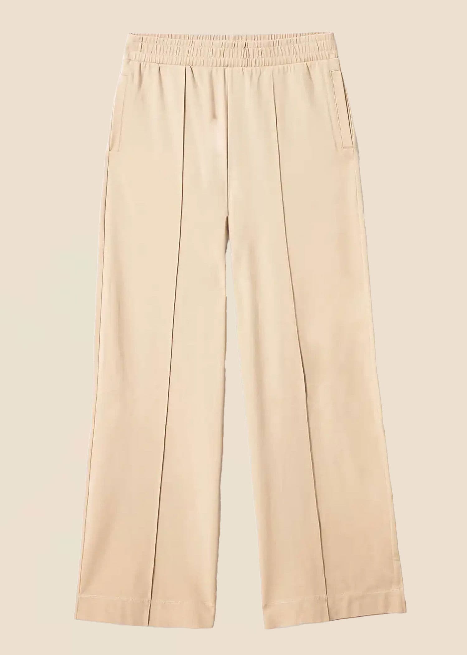 AMMIE Rette jerseybukser - Beige 1 - Indiska