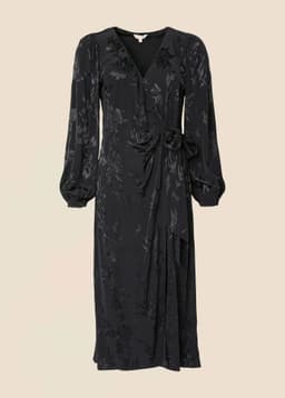Raina dress jaquard - Black