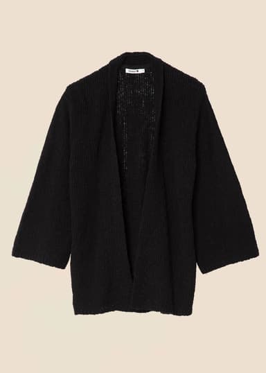 JULIA Strikket cardigan - Svart 1 - Indiska