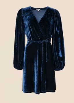 Senja tunic velour - BLUE