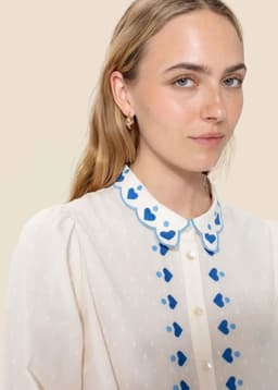 SASHA BLOUSE  - BLUE