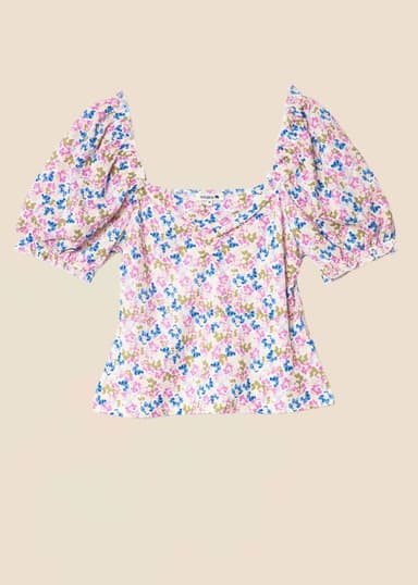PERLA Kuviollinen jersey-toppi - Multi 1 - Indiska