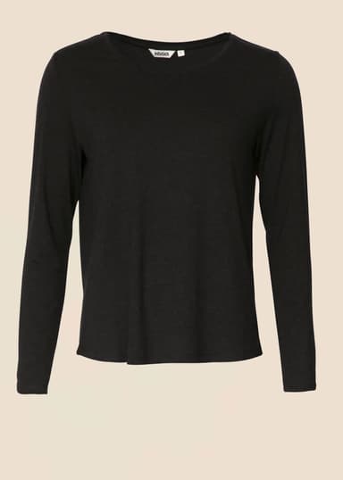 Sienna Ensfarget jerseytopp - Grå 1 - Indiska