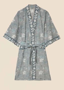 Viny Robe - FLORALSWIRLBLUE