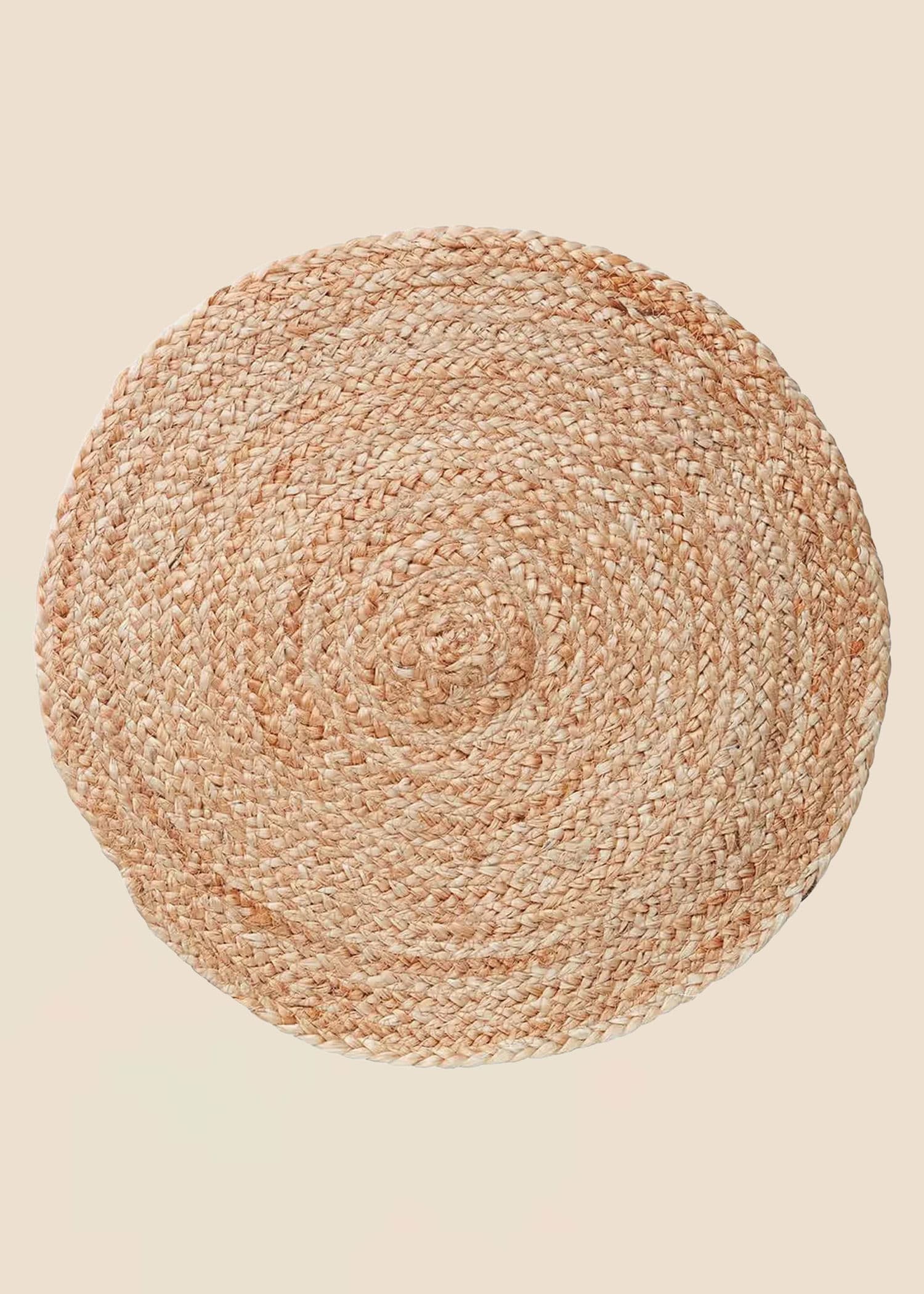 JUTE Pyöreä juuttitabletti - Multi 1 - Indiska