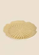 FLOWER PLATE - BEIGE