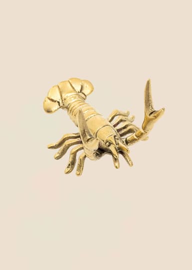 CRAWFISH Ravun muotoinen paikkakorttipidike - Kulta 2 - Indiska