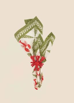 Crawfish Napkin s/2 - CREWFISH CREME