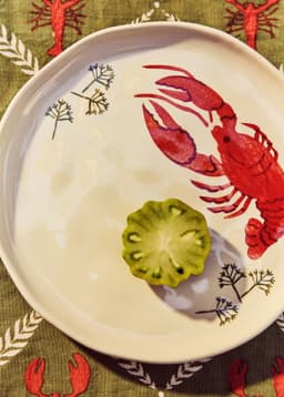 CRAWFISH PLATE - RED