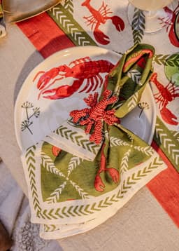 Crawfish Napkin s/2 - CREWFISH GREEN