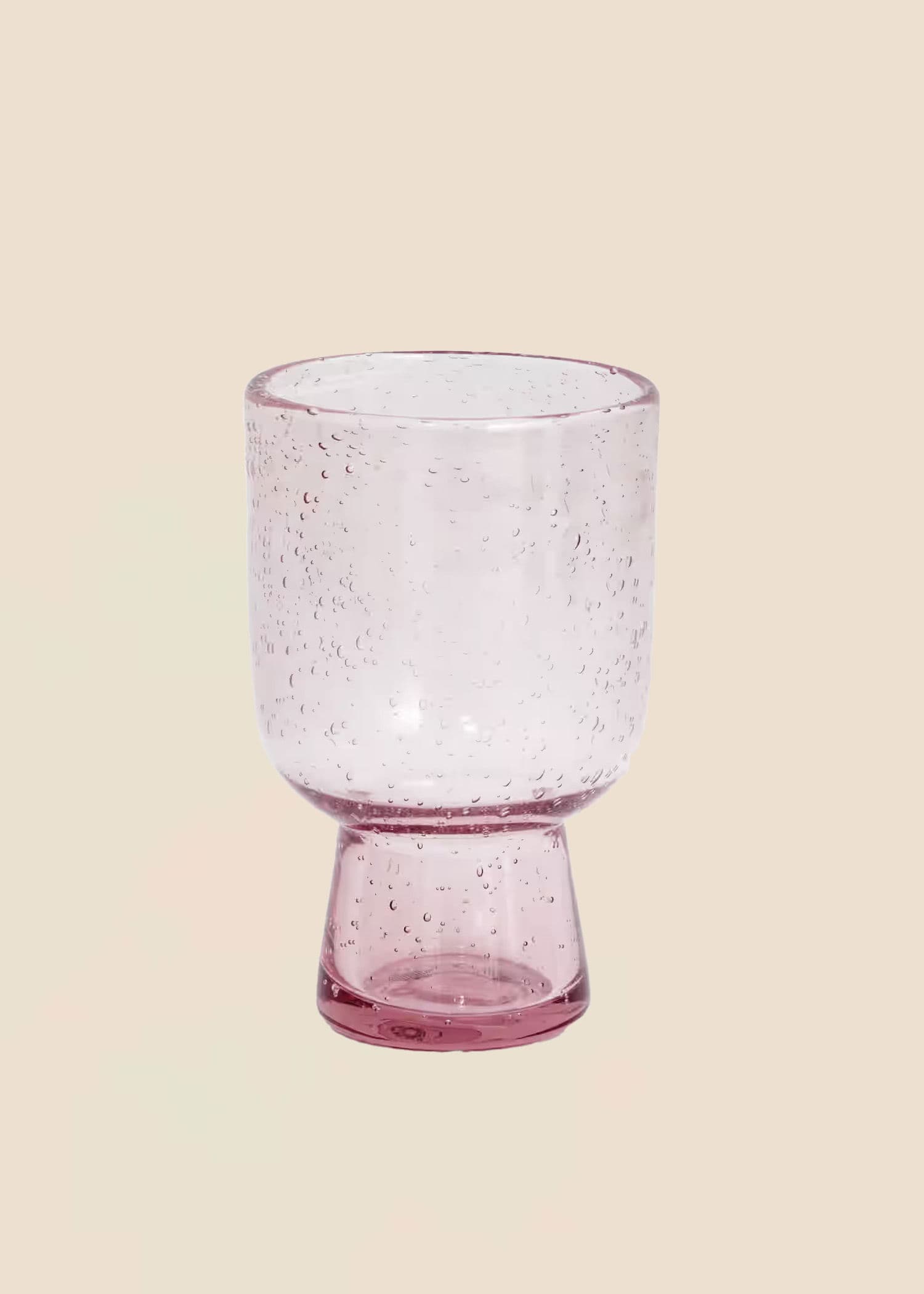 ANVI Dricksglas på fot - Rosa 1 - Indiska