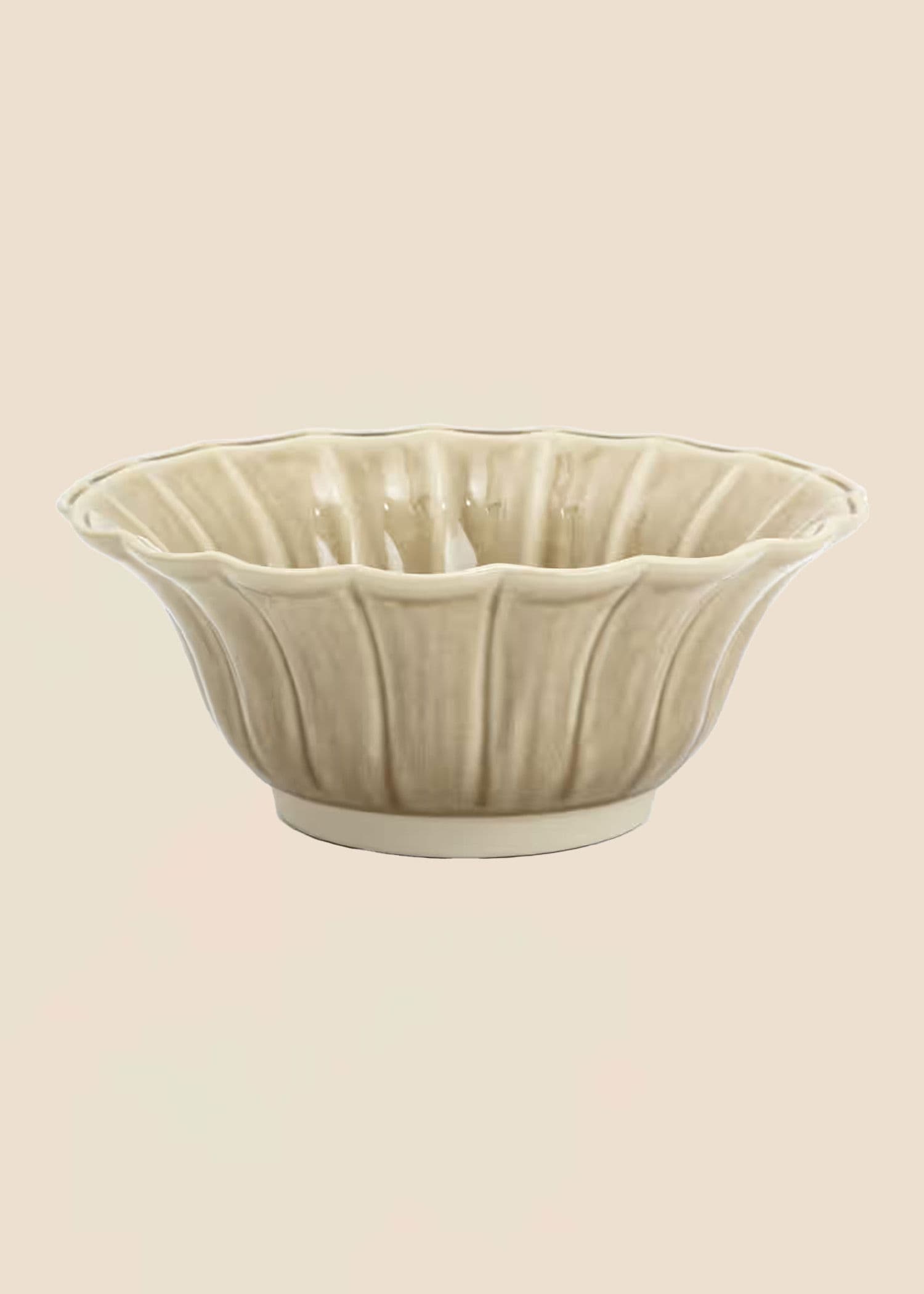 MATHILDA Bølgete, stor bolle - Beige 1 - Indiska