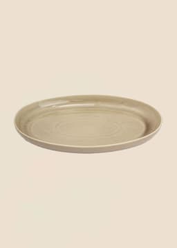 MATHILDA SERVING TRAY - BEIGE
