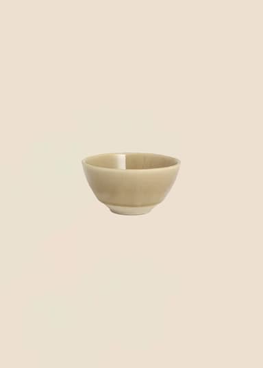 MATHILDA Liten bolle i stentøy - Beige 1 - Indiska