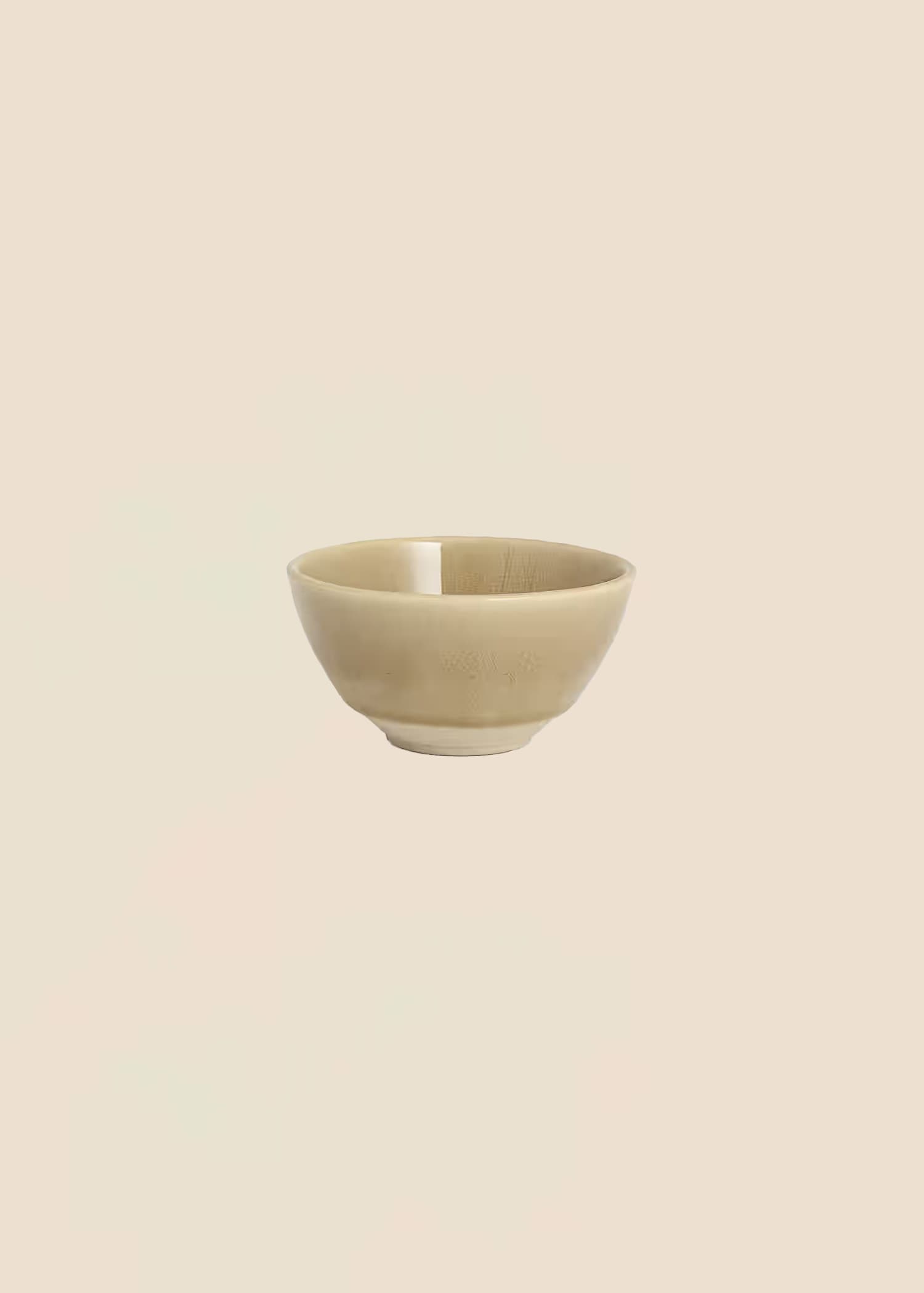 MATHILDA Liten bolle i stentøy - Beige 1 - Indiska