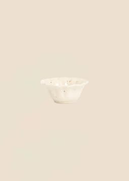 MATHILDA SCALLOP SMALL BOWL - CREMESPECKLED