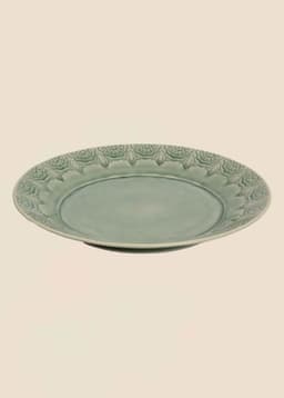 MATHILDA DECO PLATE  - DustyBlue