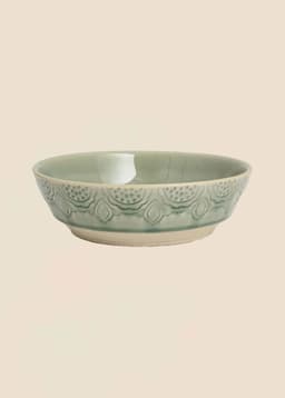 MATHILDA DECO PASTA BOWL - DustyBlue