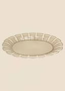 MATHILDA SCALLOP SERVING TRAY - BEIGE