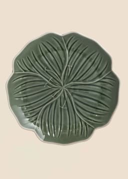 FLOWER PLATE - GREEN