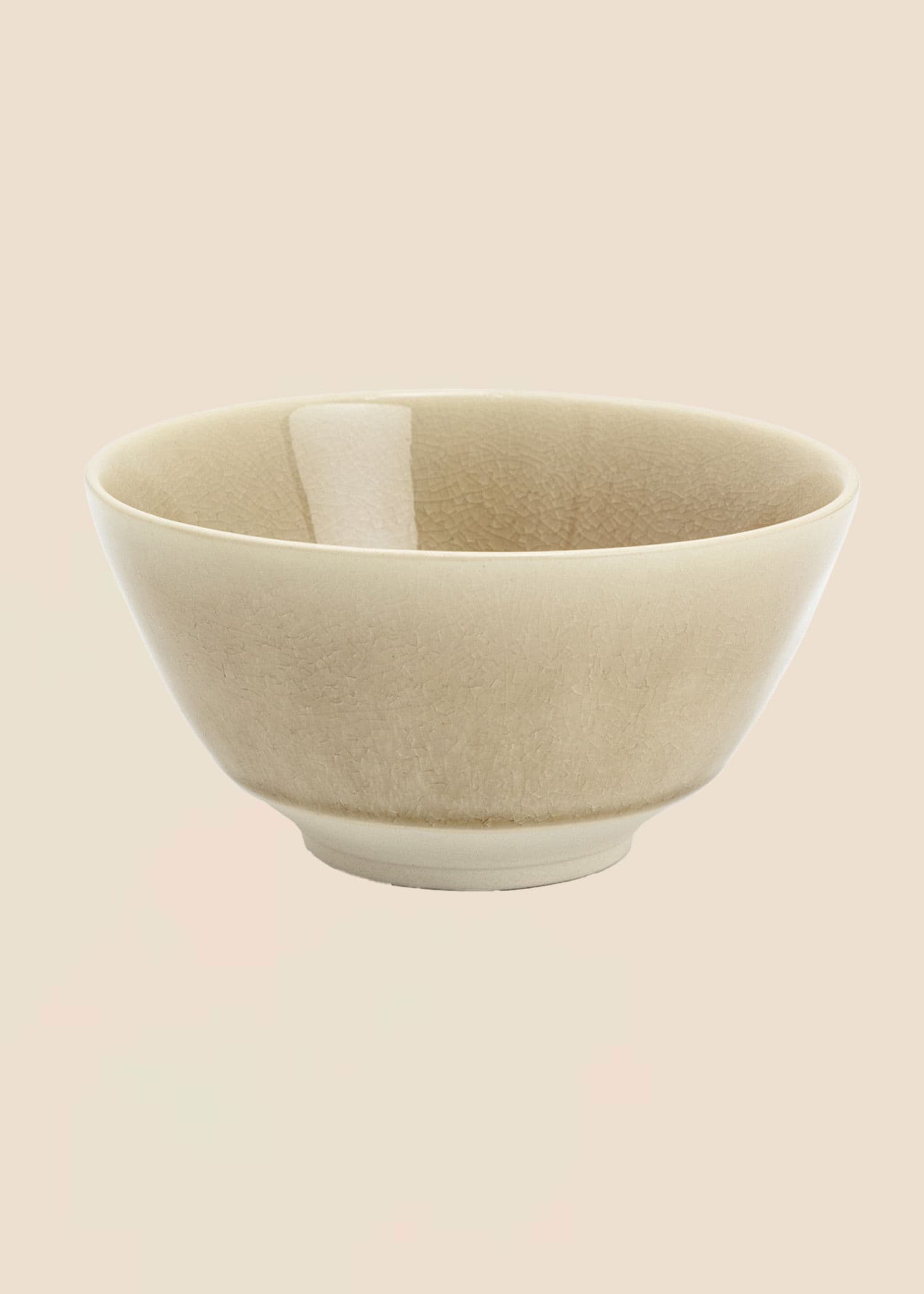 MATHILDA Salatbolle i stentøy - Beige 1 - Indiska
