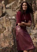LENA SKIRT - BURGUNDY