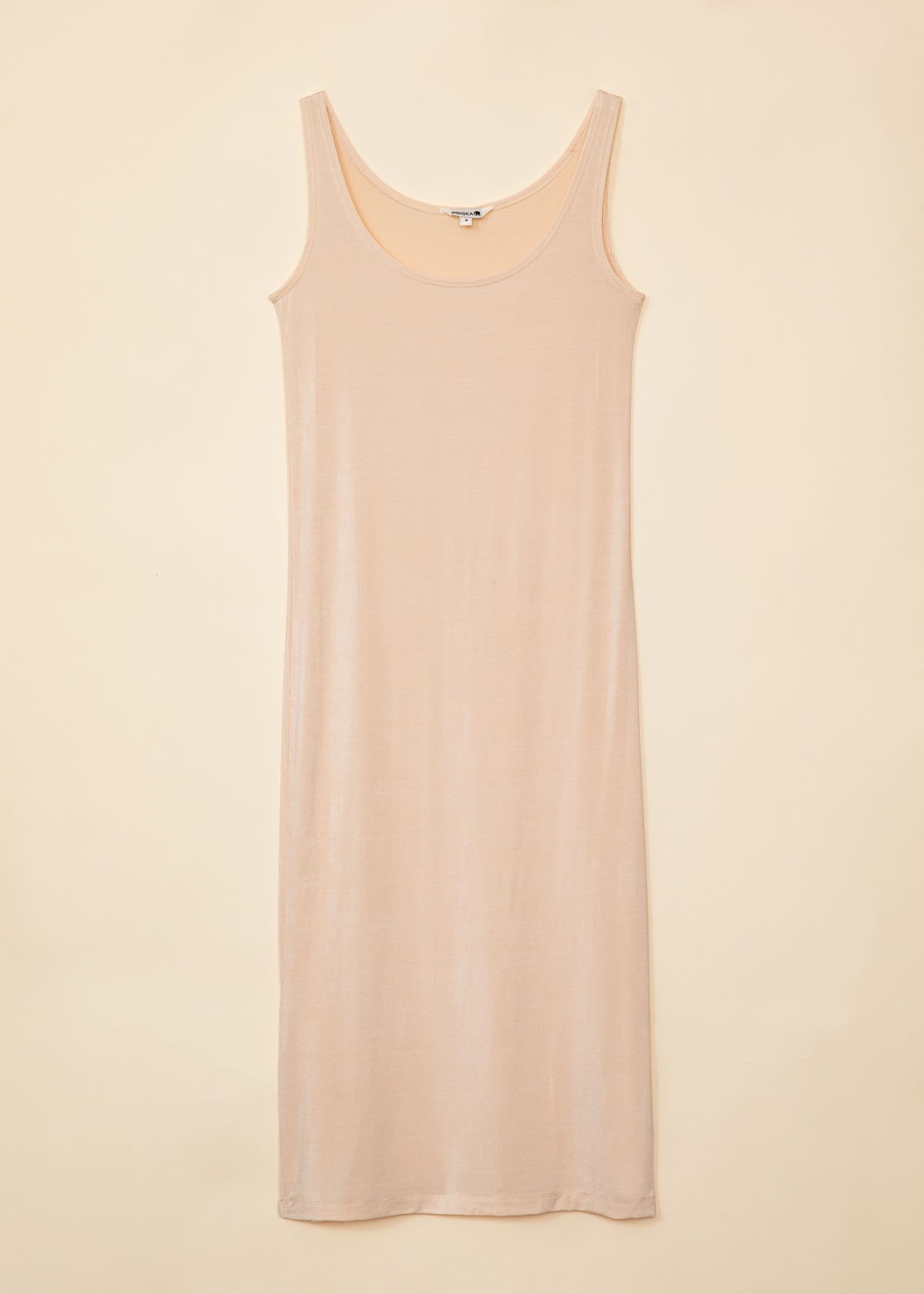 SANNE Sort lang basiskjole - Beige 1 - Indiska