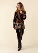 IKAT CARDIGAN - BROWN