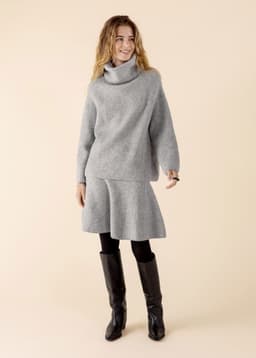 TORA SKIRT - LTGREY