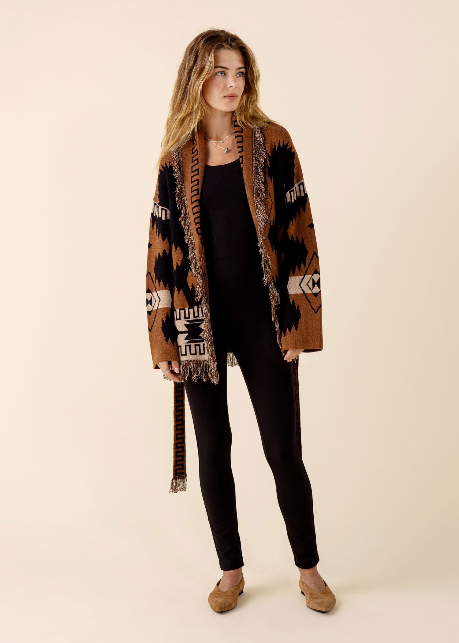 VERA Svarta leggings - Svart 1 - Indiska