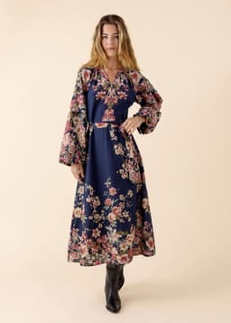 CORINE DRESS - BLUE