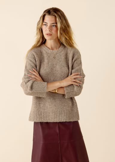 BLAIR Neulepusero - Beige 1 - Indiska