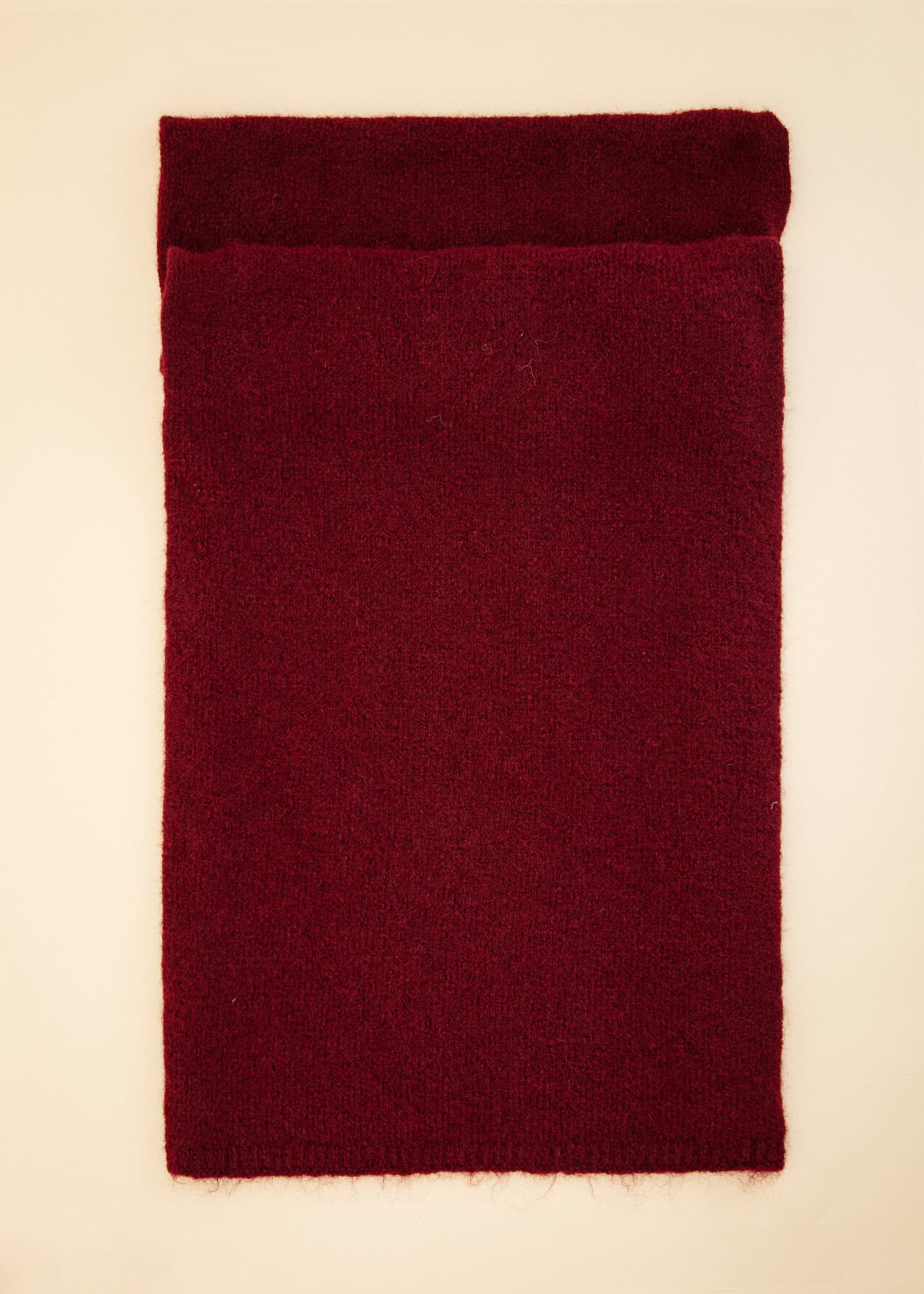EMMA Vinröd stickad scarf - Röd 3 - Indiska