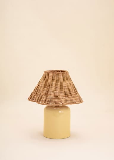 SCALLOP Handgjord lampskärm i rotting - Multi 3 - Indiska