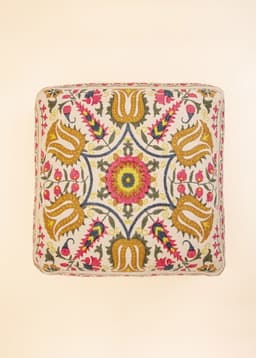 Printed Pouf - PINK