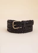 BRAIDED BELT - Black