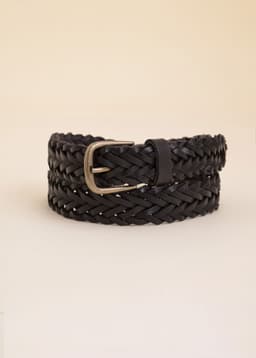 BRAIDED BELT - Black