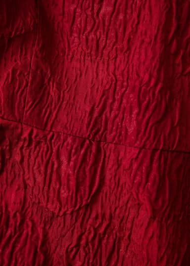 ASHLEY Röd jacquardmönstrad klänning - Röd 7 - Indiska