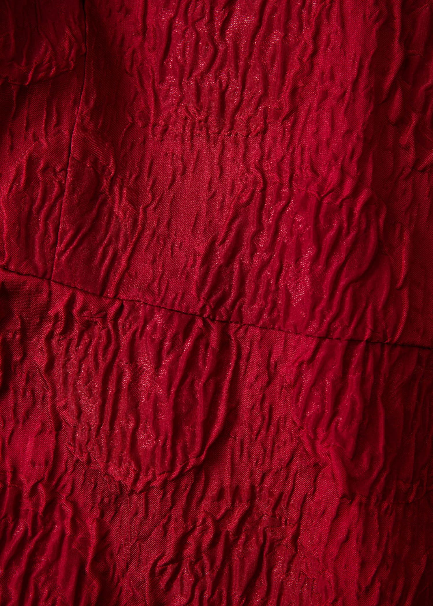 ASHLEY Röd jacquardmönstrad klänning - Röd 7 - Indiska